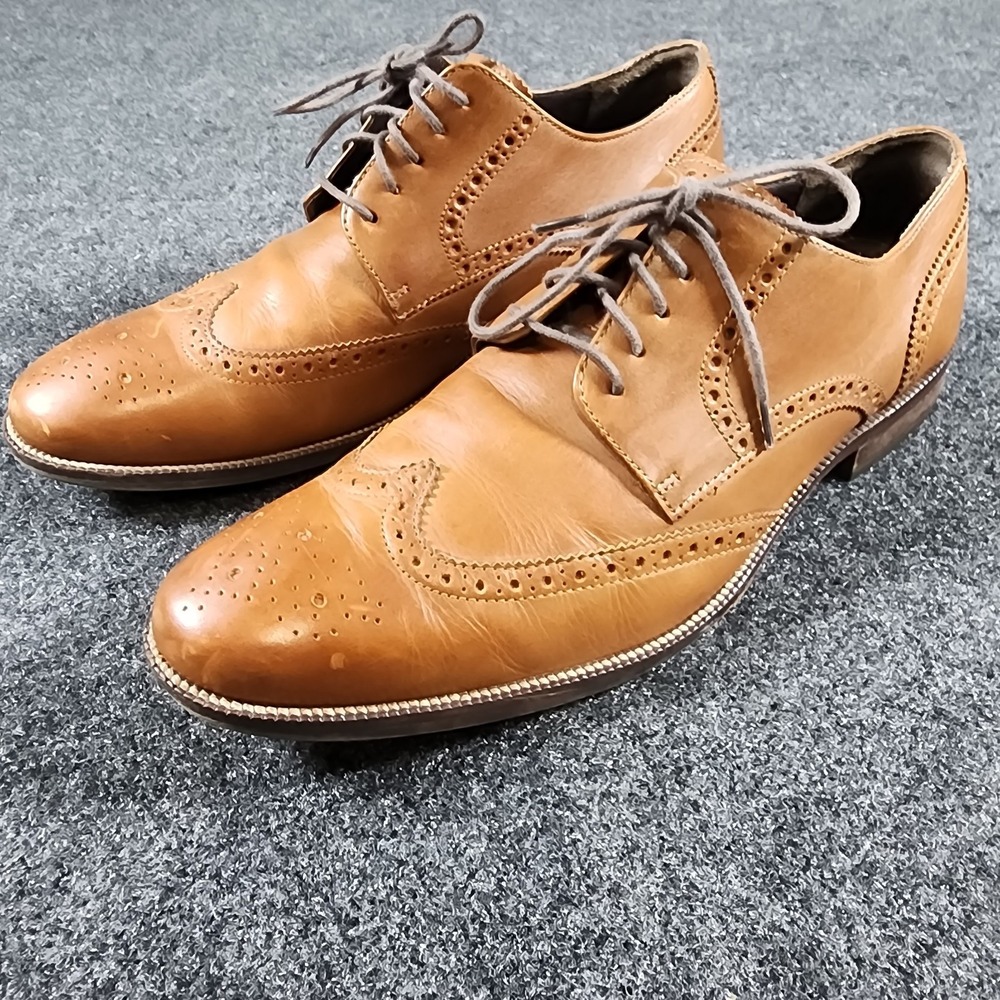 Cole Haan Benton Wingtip Leather Oxfords Dress Shoes (C24116) - Men's Size 11